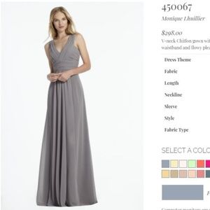 Monique Lhullier Bridesmaid Dress 450067 blue